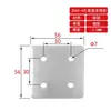 Placa de Conexión Cruzada Tipo L Tipo T para Perfil de Aluminio / 3030 / 4040 / 4545 Conector de Esquina Pie de Ángulo Recto