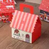 Casa de Pan de Jengibre Navideña de Año Nuevo Galletas Dulces Copo de Nieve Crujiente Caja de Regalo Turrón Navideño Caja de Empaque de Chocolate