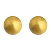 Hija Rica~Aretes Esféricos de Oro Cepillado Estilo Vintage Ligero de Mediados de Siglo Lujo Accesible Aretes y Aretes de Gama Alta