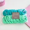 Elásticos de Cabelo para Rabo de Cavalo de Meninas, Sem Marcas, Sem Danos ao Cabelo, Elásticos Coloridos, Argola de Toalha de 4cm, Elásticos Doces de Alta Elasticidade