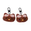 Colgante Llavero para Mochila, Accesorio de Correa para Funda de Teléfono, Muñeco de Peluche de Gato y Conejo