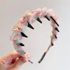 Diadema de Malla Dulce para Niñas, Corona Alta Esponjosa, Diadema Elegante con Dientes, Accesorio para el Cabello de Niña Pequeña