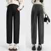 Pantalones de maternidad, pantalones de pierna ancha, pantalones suaves con soporte para la barriga, adecuados para primavera y otoño, nuevo modelo 2026, no aprietan la barriga, ropa de maternidad para mujeres petite