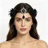 Nova Coroa de Flores Floresta Transfronteiriça Headband Halloween Headdress Gótico Acessórios de Roupa Retrô Guirlanda de Flores Atacado