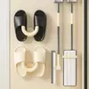Estante para Chanclas de Ventosa para Baño, Estante de Pared sin Taladro para Inodoro, Estante de Gancho con Drenaje de Pared Específico para Baño