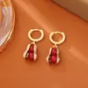 Las cosas buenas suceden cuando tienes fe - Pendientes de Cacahuete con un Diseño Creativo y Elegante, Pendientes de Moda de Alta Gama para Mujer, Colgantes Festivos para Orejas de Nuevo Estilo Chino