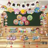 Cerimônia de Abertura do Novo Semestre Placas Decorativas de Mesa Jardim de Infância Sala de Aula da Escola Cerimônia de Turma Layout da Atmosfera Decorações de Mesa