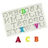 Molde de Silicona de 26 Letras Mayúsculas Inglesas Molde para Decoración de Pasteles Fondant Chocolate Molde para Hornear DIY