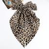 Moda estilo europeo y americano personalidad nicho diseño sentido lazo leopardo banda para el cabello pinza de resorte retro combinable anillo para el cabello accesorios para el cabello