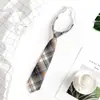 Jk gravata feminina uniforme japonês estudante estilo faculdade uniforme escolar dk gravata masculina camisa xadrez acessórios objeto pequeno gravata borboleta feminina