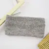 Diadema de punto acanalado de color liso estilo europeo y americano, diadema de ala ancha, orejera de lana, accesorio para la cabeza para deportes y yoga, accesorio para el cabello para adelgazar la cara