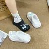 Nuevo Flotador con Forma de Anillo Cachorro West Highland Lindo Estilo Ins Versátil Zuecos de Otoño e Invierno para Niñas con Adornos Versátiles Lindos