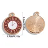 Accesorios de Joyería de Aleación para Bricolaje, Varios Relojes, Despertadores, Colgantes con Goteo de Aceite, Pulseras de Venta Caliente Transfronteriza, Colgantes para Llaves