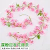 Enredaderas de Flores de Plástico Artificiales para Decoración, Enredaderas Simuladas de Flor de Cerezo para Cubrir Tubos de Aire Acondicionado, Tiras de Flores de Enredadera y Decoraciones para Árboles