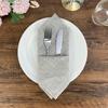 Estilo ins 5 cores padrão de tecido estilo japonês linho cinza linho algodão guardanapo pano de chá esteira de mesa para estudantes base isolante decoração de mesa de fotos