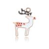 Pingente Pingente de Natal Dourado Misto Transfronteiriço Papai Noel Fofo Árvore Gotejamento de Óleo DIY Acessórios de Joalheria de Liga