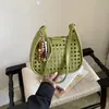 2026 Bolsa de Balde Tecida de Grande Capacidade Estilo Coreano Estilo Preguiçoso Versátil para o Dia a Dia e Deslocamento Bolsa de Ombro Transversal Casual