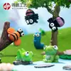 Musgo micro paisagem criativa lagarta gafanhoto sapo abelha inseto jardinagem paisagem ornamentos diy