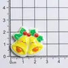 Serie navideña de dibujos animados, accesorios navideños de resina, materiales para manualidades DIY, tazas de pegamento de crema, imanes para refrigerador, pegatinas decorativas