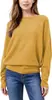 Bestseller Transfronterizo Europeo y Americano Top de Punto de Manga Murciélago Holgada Perezosa de un Hombro Comercio Exterior Suéter Nuevo Estilo Primavera Otoño Mujer