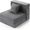 Sofá-Cama Dobrável Multifuncional Transfronteiriço, Colchão Tatami de Dupla Utilização para Sentar e Dormir, Colchonete de Sesta, Sofá-Cama Individual Preguiçoso
