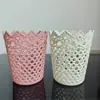 Mini Lixeira Criativa Vazada para Mesa, Pequeno Lixo Doméstico para Mesa de Cabeceira do Quarto, Porta-Trecos de Mesa