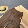 Altamente Recomendado! Nova Calça de Alfaiataria Feminina para a Temporada de Outono na Cor Café Maillard, Estilo Vintage Old Money com Toque de Luxo, Calça Wide Leg