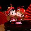 Nova Boneca de Casamento Estilo Chinês Artesanato de Resina Ornamentos Decoração de Sala de Estar em Casa Presentes de Casamento Atacado Elementos de Coroa de Fênix
