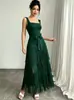 2026 Transfronteiriça Elegante e Charmosa Franja Europeia e Americana Sexy Roupa Feminina Transfronteiriça Amazon Saia Bolo Alça Saia de Cintura Alta