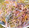 Diadema Gelatina Colorida Banda de Goma Desechable Alta Elasticidad Duradera Lazo para el Cabello