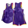 Colete Esportivo Respirável de Secagem Rápida Estilo Americano para Adultos Camisa Estampada Uniforme de Time de Competição Estudantil Uniforme de Basquete Conjunto Compra em Grupo