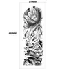Rey Lobo Cabeza de Lobo Dominante Tatuaje Calcomanía Brazo Conjunto Transfronterizo Calcomanía de Brazo Completo Patrón Grande Calcomanía de Transferencia de Agua Tatuaje