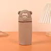 Porta-canetas de Silicone Desenho Animado Estojo Porta-lápis Estilo Fofo Armazenamento Porta-canetas de Alto Valor Estudante Criativo Bolsa de Papelaria Bolsa para Lápis