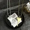 Transfronterizo Esmerilado Irregular Amor Cadena de Hueso de Serpiente Simple Alta Gama Lujo Ligero Nicho Collar Nuevo Colgante Largo para Mujer
