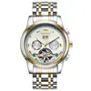 Reloj Tevise Celebridad de Internet Reloj de Fase Lunar Estrella Reloj Impermeable Luminoso Tourbillon Reloj Luminoso para Hombre Venta al por Mayor