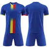 Conjunto de Uniforme de Futebol para Estudantes Masculinos e Femininos, Treino de Competição, Uniforme de Equipe de Corrida, Compra em Grupo, Camisa Esportiva de Manga Curta com Tamanho Estampado