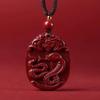 Pendente Zodiacal Dragão Dourado Roxo Areia Cinnabar da Fábrica Colar Zodiacal Dragão Pendant deste Ano
