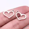 17x 13mm 0.7g multicolor DIY liga acessórios coração de amor pingente de coração oco