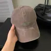 Gorra de Béisbol Bordada con Letras Lavada Retro Desgastada para Mujer Estilo Nuevo Primavera Verano Lisa Versátil Circunferencia de Cabeza Grande Gorra de Pico