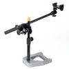 Suporte de Microfone Barra Transversal de Fotografia Roda de Fixação Haste Inclinável para Filmagem ao Vivo com Celular Suporte de Microfone Placa de Fixação de Fixação para Tripé