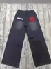 Directo de fábrica Harajuku americano vintage jeans holgados bordados para hombre calle Y2K pantalones jeans rectos