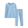 Ropa Cálida de Otoño para Niños y Pantalones Terciopelo Doble Cara Lijado Traje de Ropa Interior para Niños Pijama para Niños y Niñas