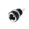 DC-022B Enchufe de Alimentación Hembra de Dos Pines para Todas las Temperaturas con Tuerca para Montaje en Panel Agujero 5.5*2.1 2.5