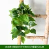 Parede decorativa de hera verde artificial, trepadeira verde decorativa para interior, cesto de flores de plástico artificial para pendurar na parede, parede de trepadeira, planta verde artificial