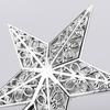 [Suministro Directo de Fábrica] 15 cm Estrella de Cinco Puntas Hueca Decorativa para Fiestas de Navidad y Año Nuevo Accesorios Estrella para la Punta del Árbol de Navidad Dorada y Plateada