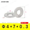 Arandelas Planas de Acero Inoxidable 304 M1.6~M7 Estándar Alemán Din125 Venta Directa de Fábrica en Stock Arandelas Planas Antióxido