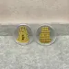 Pegatina de Teléfono de Oro Puro 999 Oro 2mg Princesa Por Favor Hazte Rico Rápido Lámina de Oro Atrae Dinero Pequeño Regalo Promocional Venta al por Mayor desde el Fabricante