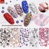 Nail Art strass Hot Bottom fundo plano broca de vidro Nail Paste Tamanho Mixed Drill Phototherapy cola decoração japonês novo brilhante