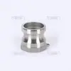 Conector rápido de aço inoxidável macho macho ponta fio tipo A em estoque atacado aço inoxidável 304 dente interno conector de ponta macho
