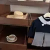¡NingliQuédatelo para ti! Camiseta súper linda con lazo floral para niñas en otoño, atuendo elegante con pantalones ligeramente acampanados para pequeñas supermodelos